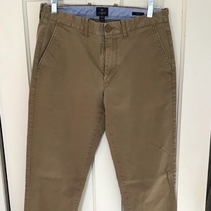 J. Crew tan chino pants
